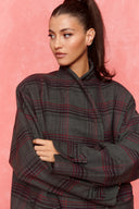 karavan fall winter 26' collection janette blazer checked grey
