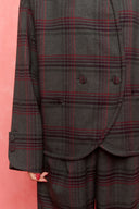 karavan fall winter 26' collection janette blazer checked grey