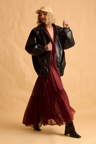 karavan clothing fashion fall winter 25 homecoming krvn collection joanna dress bordeaux