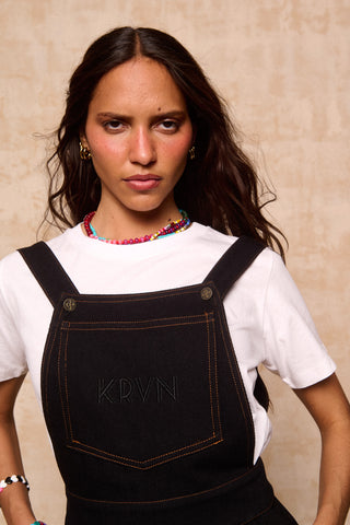 karavan clothing fashion spring summer 26 nai collection jolin mini dungarees black