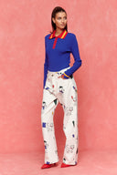 karavan fall winter 26' collection sophie knitted top blue