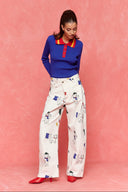 karavan fall winter 26' collection sophie knitted top blue