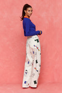 karavan fall winter 26' collection sophie knitted top blue