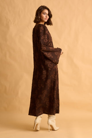 karavan clothing fashion fall winter 25 krvn homecoming collection karen dress brown