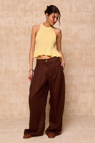 karavan clothing fashion krvn spring summer 26 nai collection brooke knitted top yellow