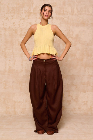 karavan clothing fashion krvn spring summer 26 nai collection brooke knitted top yellow