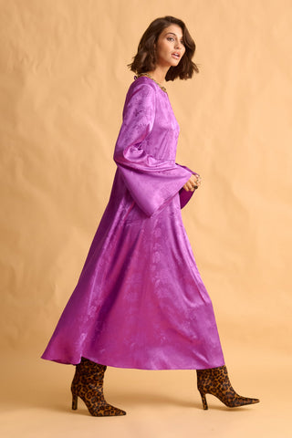 karavan clothing fashion fall winter 25 krvn homecoming collection katia dress magenta