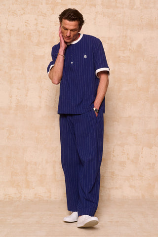 karavan clothing fashion spring summer 26 men nai collection matt trousers blue