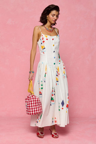 karavan clothing fashion spring summer 26 nai collection kimmy dress lighthouse white