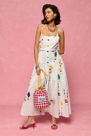 karavan clothing fashion spring summer 26 nai collection kimmy dress lighthouse white