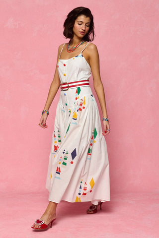 karavan clothing fashion spring summer 26 nai collection kimmy dress lighthouse white