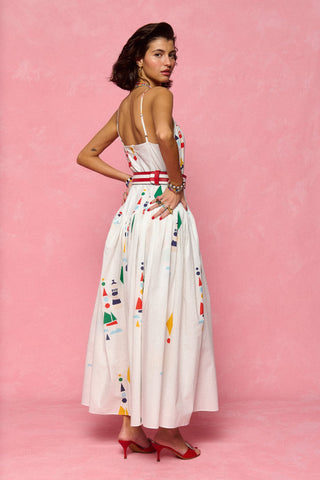 karavan clothing fashion spring summer 26 nai collection kimmy dress lighthouse white