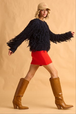 karavan clothing fashion fall winter 25 homecoming krvn collection kristin knitted cardigan blue