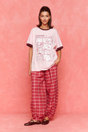 karavan fall winter 26' collection lamesa trousers pink