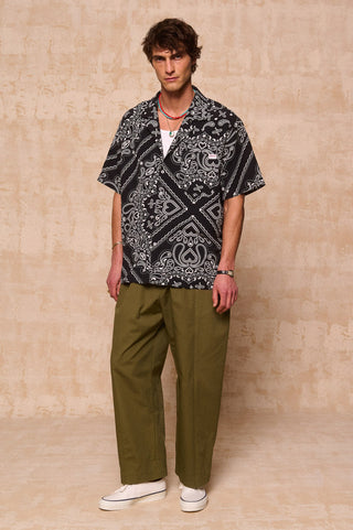 karavan clothing fashion spring summer 26 men nai collection dustin shirt bandana black