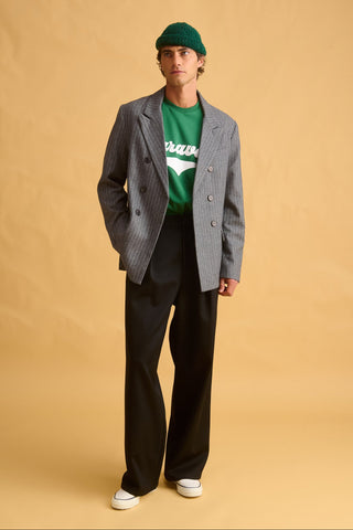 karavan clothing fashion fall winter 25 homecoming men collection benjamin blazer striped grey