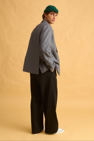 karavan clothing fashion fall winter 25 homecoming men collection benjamin blazer striped grey