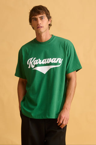 karavan clothing fashion fall winter 25 homecoming men collection nolan tee green
