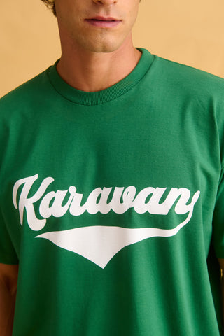 karavan clothing fashion fall winter 25 homecoming men collection nolan tee green