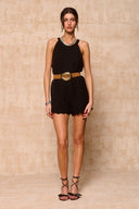 karavan clothing fashion spring summer 26 nai collection tuppence belt leather brown