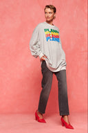 karavan fall winter 26' collection lettery sweater grey