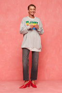 karavan fall winter 26' collection lettery sweater grey