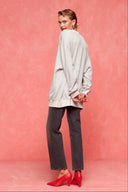 karavan fall winter 26' collection lettery sweater grey
