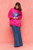 karavan fall winter 26' collection sabrina crewneck sweater magenta