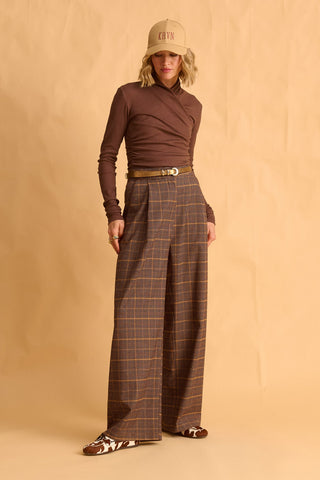 karavan clothing fashion fall winter 25 homecoming krvn collection shannon top brown