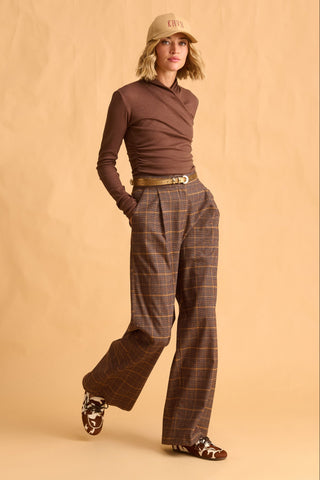 karavan clothing fashion fall winter 25 homecoming krvn collection shannon top brown