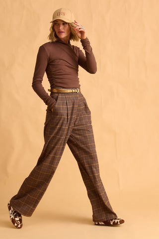 karavan clothing fashion fall winter 25 homecoming krvn collection shannon top brown