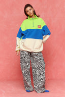 karavan fall winter 26' collection darcy sweater lime ivory blue