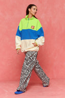 karavan fall winter 26' collection darcy sweater lime ivory blue