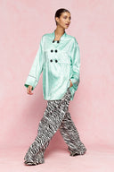 karavan loungewear planet fall winter 26' collection mare shirt aqua