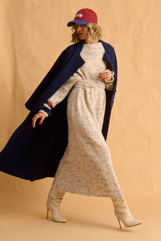 karavan clothing fashion fall winter 25 homecoming collection lorena knitted dress ivory