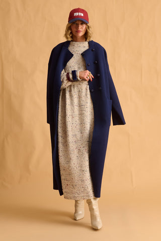 karavan clothing fashion fall winter 25 homecoming collection lorena knitted dress ivory