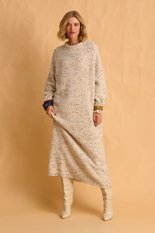 karavan clothing fashion fall winter 25 homecoming collection lorena knitted dress ivory