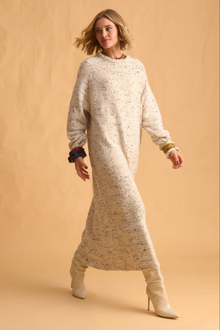 karavan clothing fashion fall winter 25 homecoming collection lorena knitted dress ivory