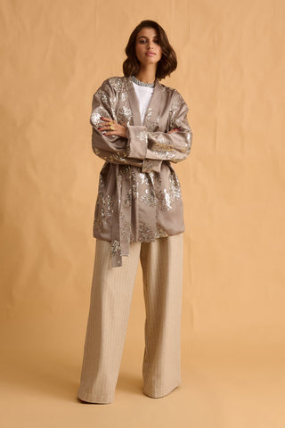 karavan clothing fashion fall winter 25 krvn homecoming collection robin kimono beige