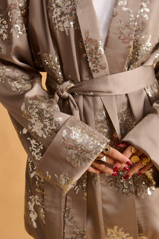 karavan clothing fashion fall winter 25 krvn homecoming collection robin kimono beige