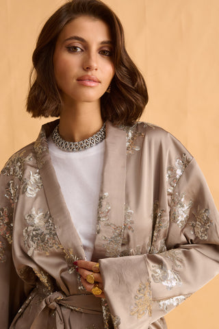 karavan clothing fashion fall winter 25 krvn homecoming collection robin kimono beige