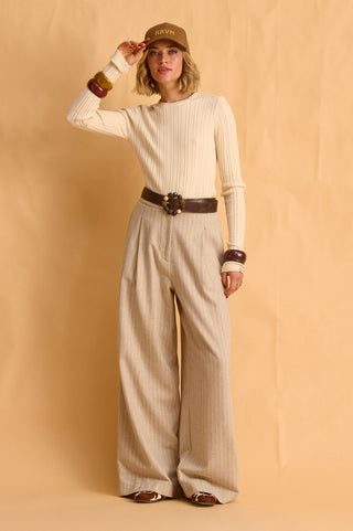 karavan clothing fashion fall winter 25 homecoming krvn collection lotee trousers beige