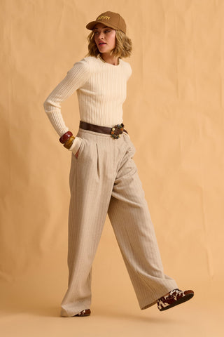 karavan clothing fashion fall winter 25 homecoming krvn collection lotee trousers beige