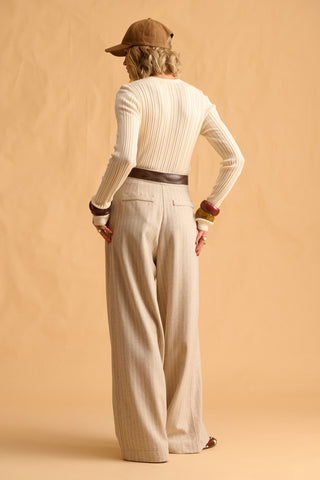 karavan clothing fashion fall winter 25 homecoming krvn collection enola knitted top ivory