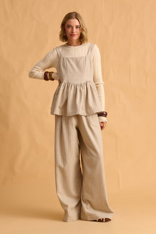 karavan clothing fashion fall winter 25 homecoming krvn collection leni top beige