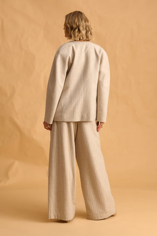 karavan clothing fashion fall winter 25 homecoming krvn collection jennifer blazer beige