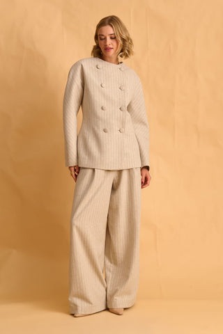 karavan clothing fashion fall winter 25 homecoming krvn collection jennifer blazer beige