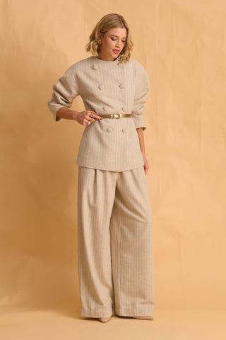 karavan clothing fashion fall winter 25 homecoming krvn collection jennifer blazer beige