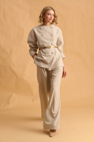 karavan clothing fashion fall winter 25 homecoming krvn collection jennifer blazer beige