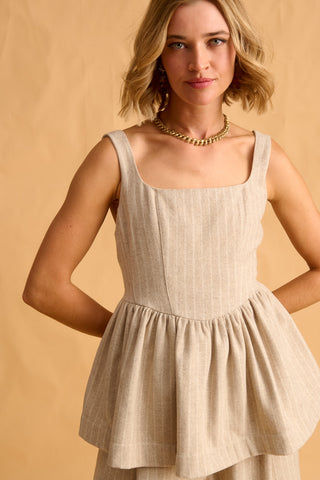 karavan clothing fashion fall winter 25 homecoming krvn collection leni top beige